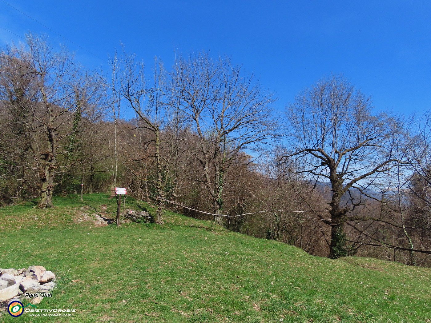 70 La verde radura alla sella dei Roccoli della Passata.JPG